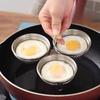 Stainless Steel Heartshaped Egg Cooker With 3in1 Steaming Insert For Home Breakfast Preparation