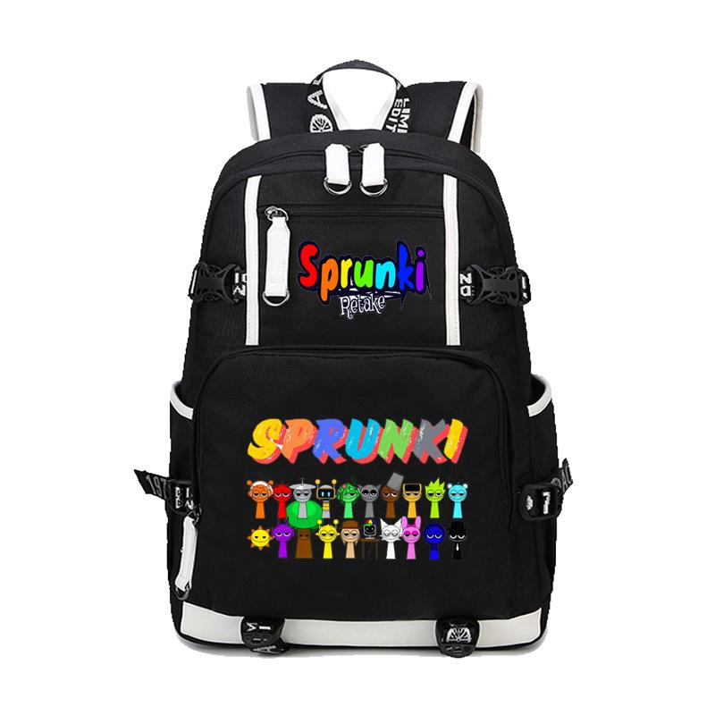 Sprunki Rhythmusbox Spiel Thema Schulrucksack Teenager Schüler Tasche Große Kapazität