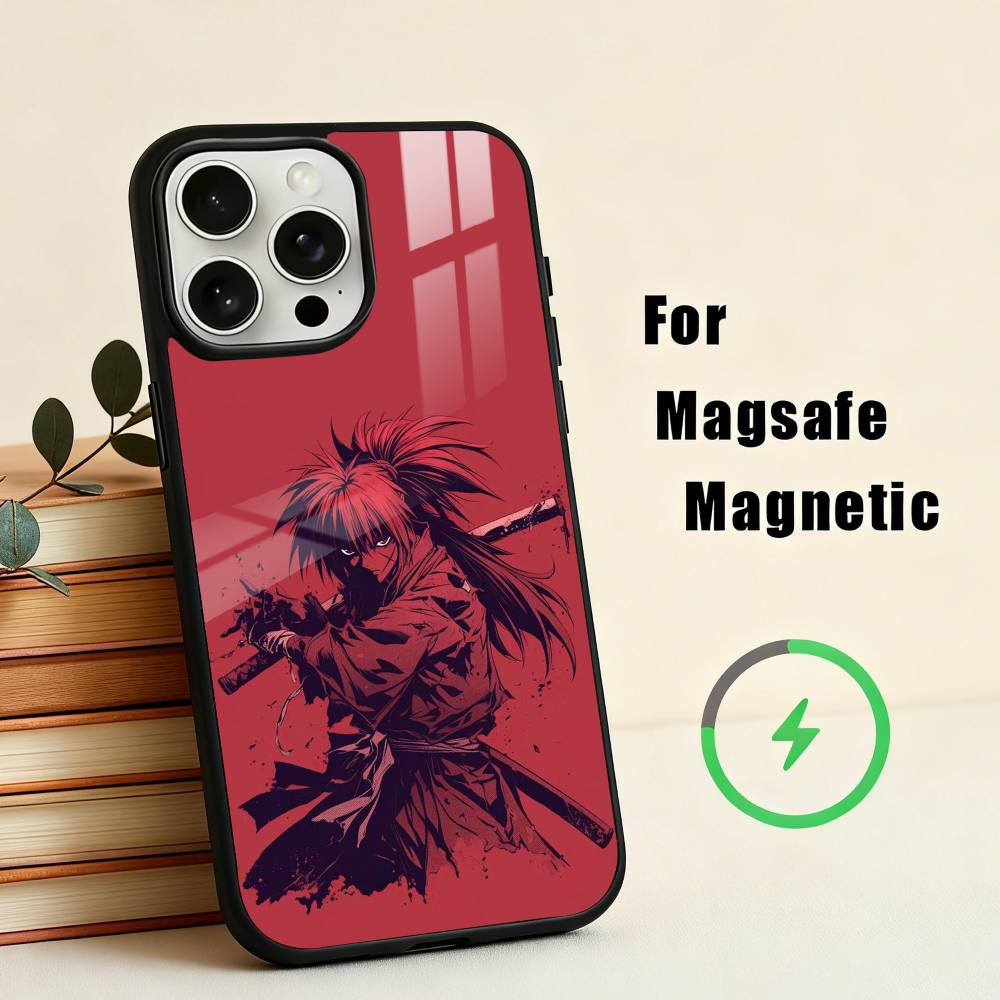 Anime R-Rurouni K-Kenshin-N Phone Case For iPhone17,16,15,14,13,12,11 Plus,Pro Max Magnetic For Magsafe Wireless Charging iPhone17Air