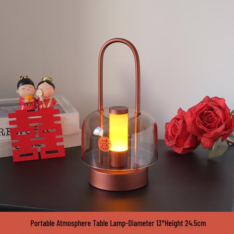 

Rechargeable Wedding Bedside Lamp – Ideal Practical Gift for Bride, Bedroom, or Wedding Room Decor, Long-lasting and Simple Design.