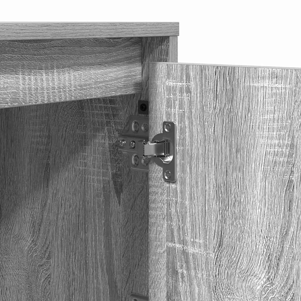 Nightstand Gray 39 x 34.5 x 50 cm Engineered Wood