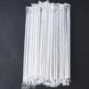 210  and 11mm Clear Boba Straws Smoothie Straw Individually Wrapped Disposable Plastic Jumbo Large Wide-mouthed Milkshake Drinks