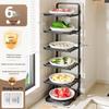 Lantuan Foldable 6-Tier Kitchen Prep Shelf