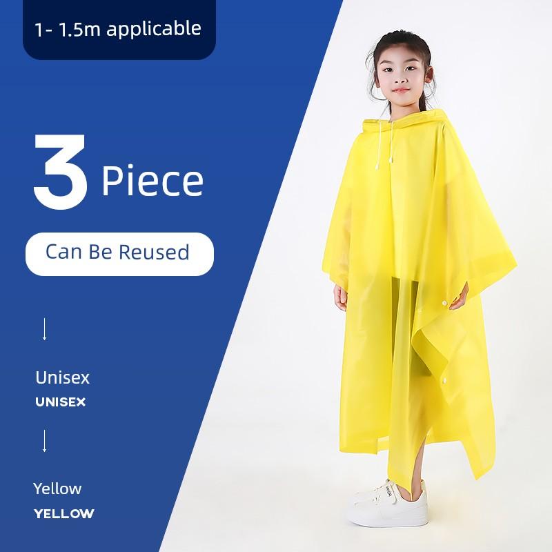 Children's Disposable Raincoat, Full-Body Portable Poncho for Kindergarten Students, Boys and Girls, Elementary School Students, with Thickened