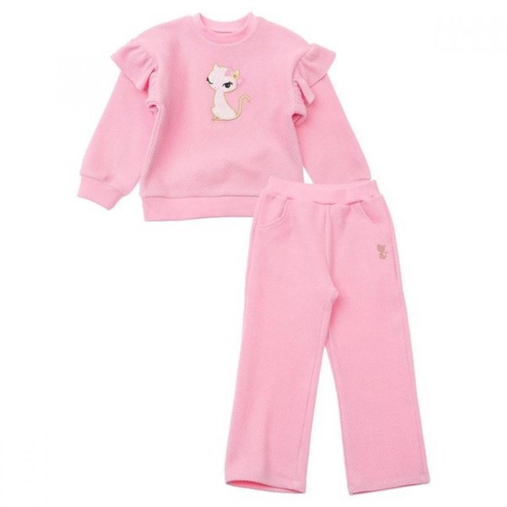 Pk Waffle Frill Mtm French Cat Pk Waffle Pt Set Q51dkt321 Q51dkp211 Pink/145