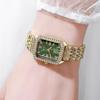 Elegant Women's Roman Quartz Watch with Diamond Accents - Versatile for Business and Casual Wear