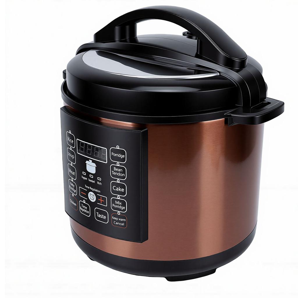 Electric Pressure Cooker 6L Slow Cooker Rice Steam Saute Yogurt Maker Warmer Multi Function Smart Preset EU Plug 220V