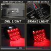 Wędzone LEDowe Tylne Światło Motocyklowe Światła Tylne Hamowania Jazdy Kompatybilne z Dyna Road King Electra Glide Street Glide Touring