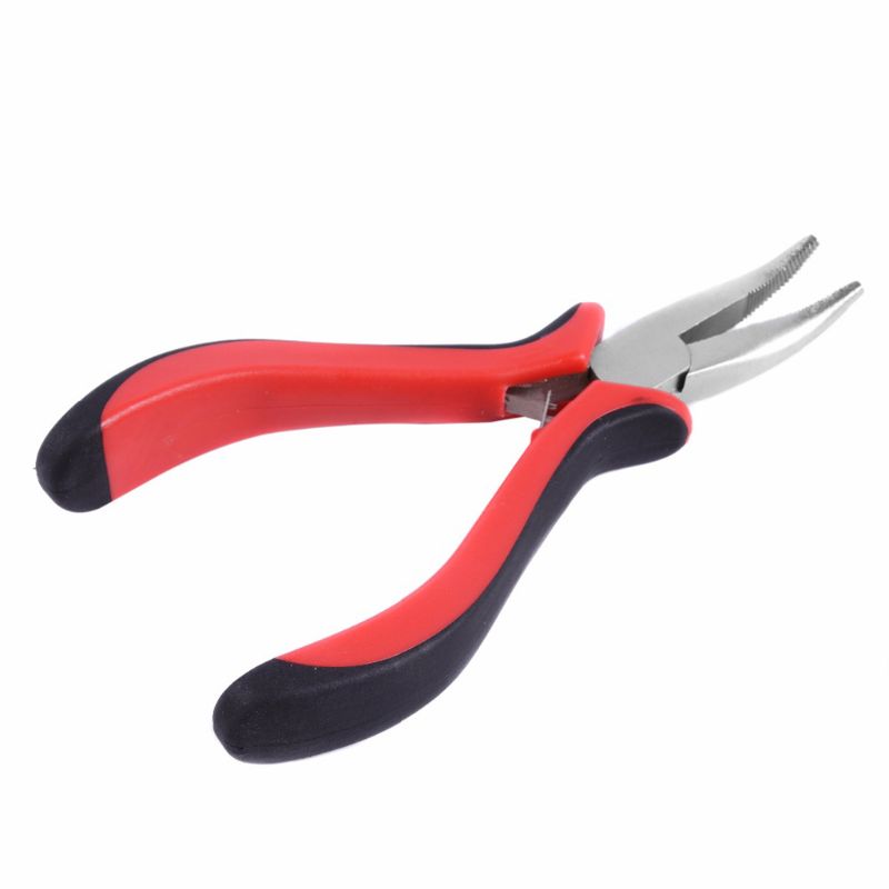 Hair Extensions Plier with Curved Blade Stainless Steel Hair Extension Removal 1 красный