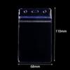 Hot Transparent PVC Plastic Pocket ID Card Badge Holder Zipper