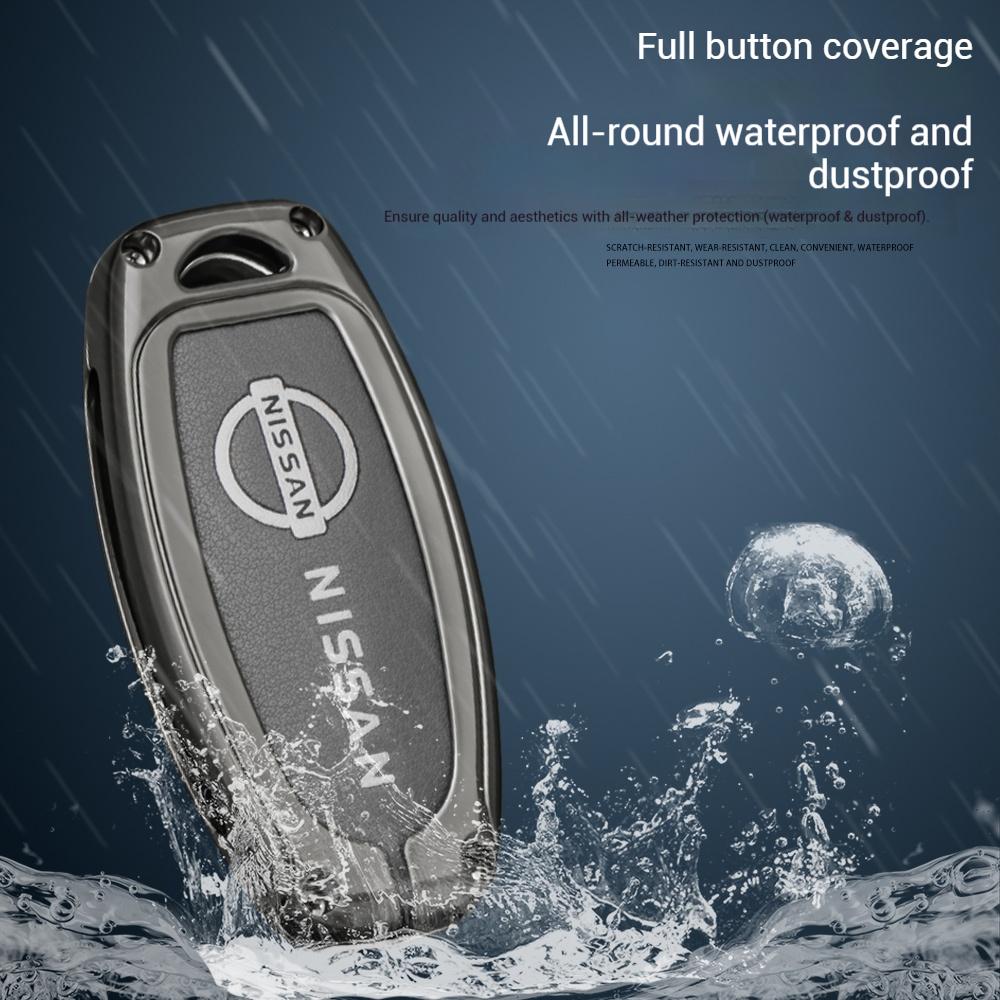 Aliaj de Zinc Piele Cheie Auto Pentru Husă Nissan Qashqai Juke X-Trail Patrol Note Leaf Altima Maxima Murano Tiida Teana Rogue Sentra