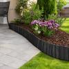 Decorative Garden Fence Edging Border, 5.91Ft 7.87Ft 11.81Ft Plastic Flexible Lawn Wood Retro Look, No Dig Panels for Flower Beds Lawns Bed