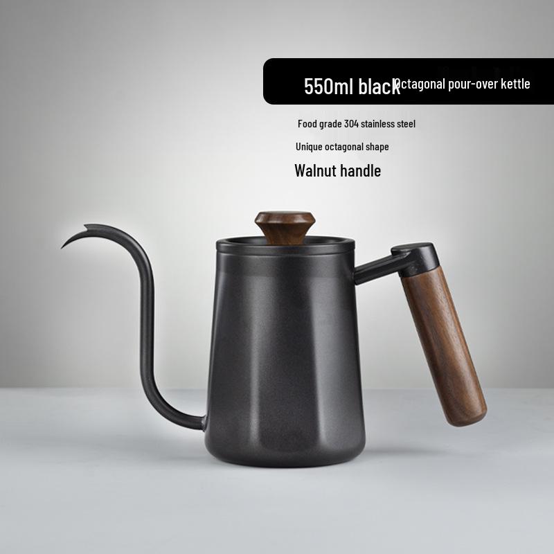 Σετ Καφέ Κανάτας Λαιμού Χήνας από Ανοξείδωτο Ατσάλι με Θερμόμετρο & Αντιθερμική Λαβή - Δωρεάν Αποστολή