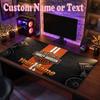 Harley-Davidson Personalisiertes Namens-Text-Mauspad, Große Schreibtisch-Mausmatte, Personalisierte Home-Office-Geschenkidee