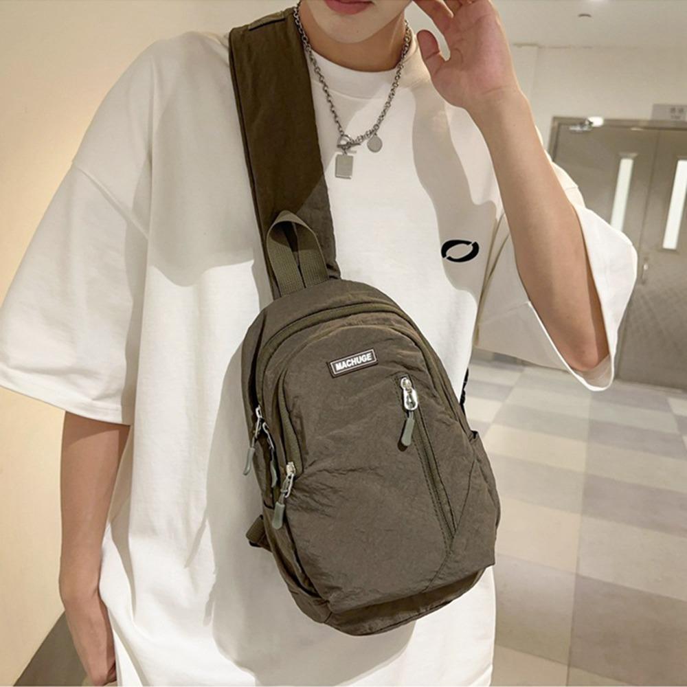 Multifunctional Sling Backpack Nylon Shoulder Bag Fashion Men Chest Bag  Outdoor