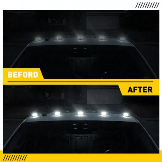 5x for Dodge 1500 2500 Rooftop RAM Cab White Running 3500 Light Marker 16LED
