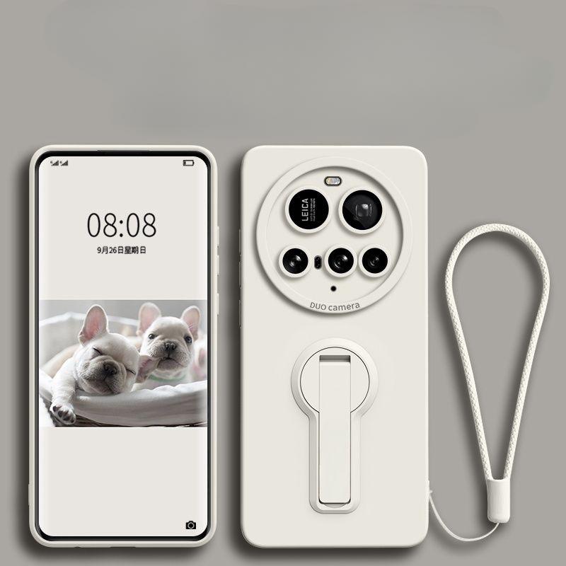 

Для Xiaomi 15 Ultra Чехол для телефона из жидкого силикона с держателем, шнурком, подставкой для Mi 15Ultra 15ULTRA Защитная накладка Задняя крышка Xiaomi 15 Ultra