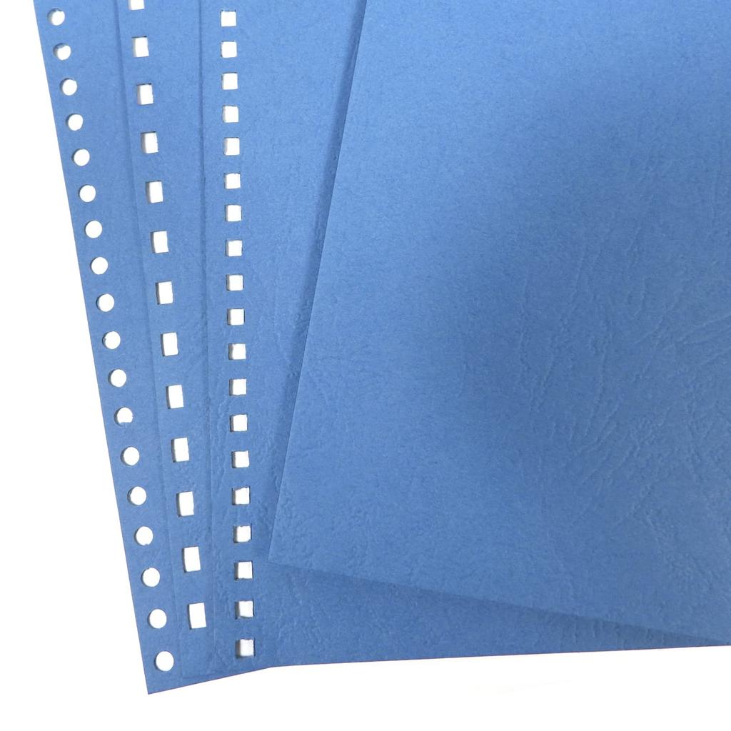 RAYSOONER A4-BC-BU Bindemappe, Gemusterte Hülle, Unperforiert, A4-Format, 100 Blatt, Dunkelblau