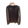 Women's Thick Mink-Like Plush Sweater - Cozy Autumn/Winter Knitted Pullover