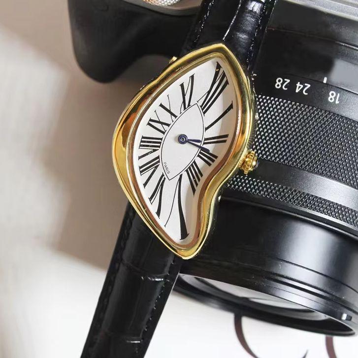 New Alien Watches Melt Twist y2k Ladies and Men Ins Niche Design Quartz Watch Creative Watch Popular Reloj Drop Shipping