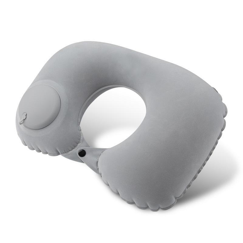 Custom Inflatable U-Shaped Travel Neck Pillow for Car & Airplane