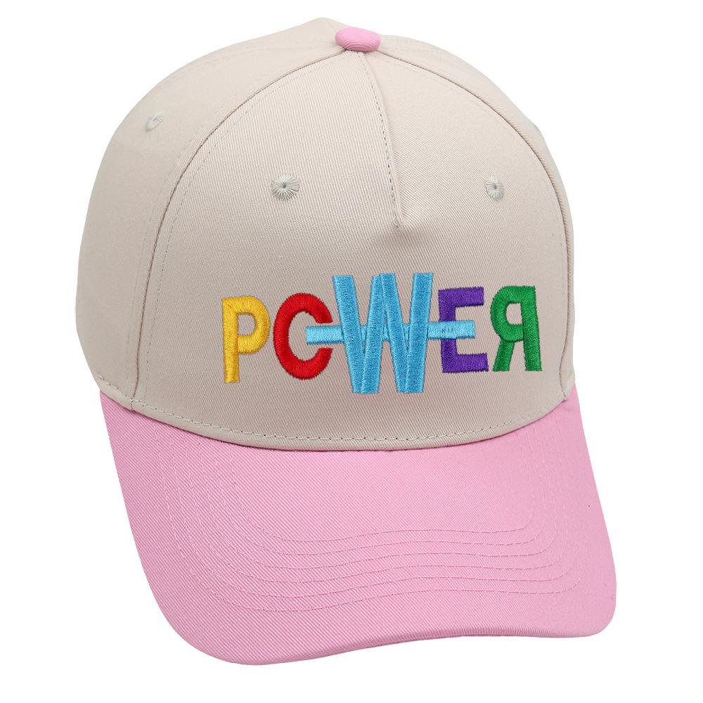 Cross-border POWER Truck Driver Hat: GD Color Block Embroidered Baseball Cap for Men & Women