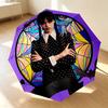 Gothic Fashion 8 Ribs 3Fold Black Glue Uv Protection Umbrella Sun Protection Rainproof Compact Folding Umbrella For Travel Daily Use C9247
