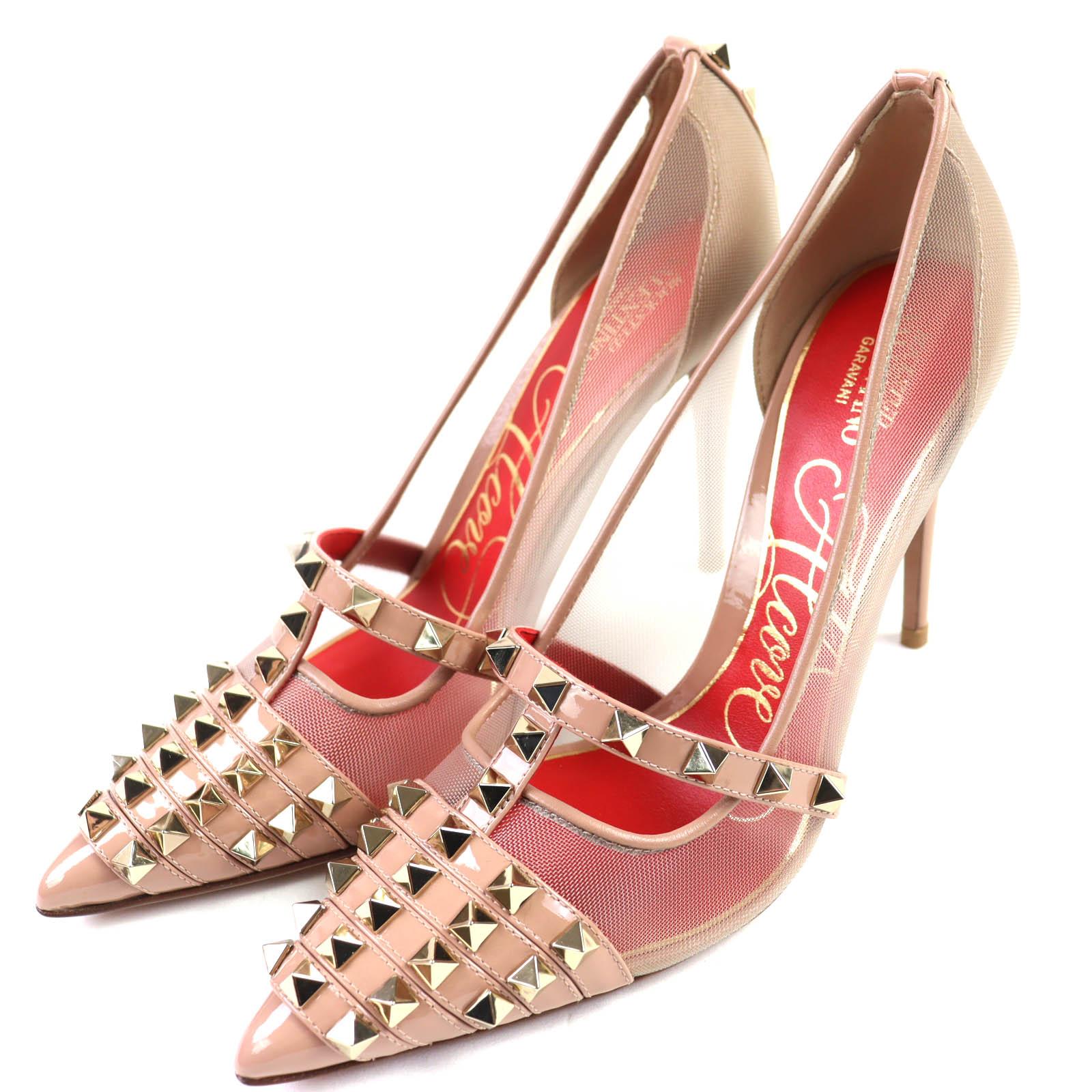 

Excellent Valentino Garavani pumps pink beige leather Women 37 XW2S0CV9 Used