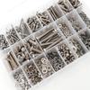 535-piece Hexagon Head Bolts, Nuts and Flat Washers Kit, M3/M4/M5/M6 Heavy Duty Stainless Steel Full Thread