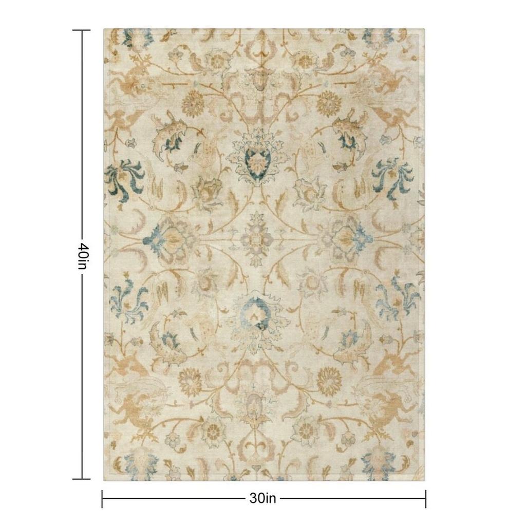 Antique Persian Tabriz Rug Print Throw Blanket Hairy for sofa Fashion Sofas Plaid Blankets