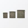 MUJI Polyester Mesh Drawstring Double 27 X 30 X 12 84475993 Bag, Type, Khaki, Medium, Approx. Cm,