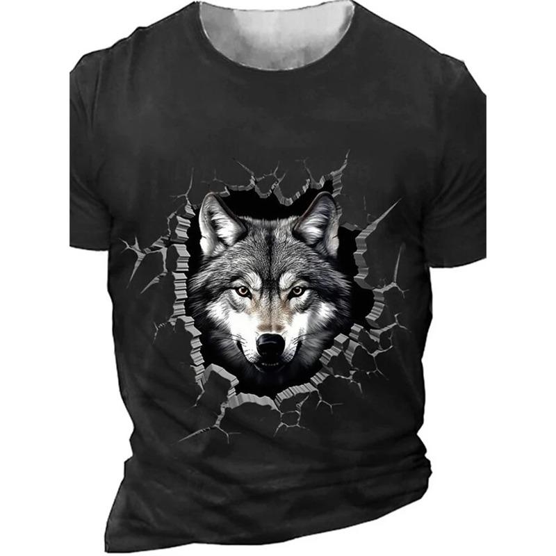 Mode Tier Pferd 3D Druck T-Shirt Für Männer Frauen Lässig Kurzarm T-Shirt Kinder Streetwear Lustiges Grafik-T-Shirt Oberteile
