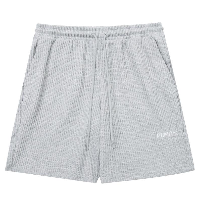 

Puma Спортивные повседневные трикотажные шорты с вышитым логотипом, однотонные, женские шорты, серые 536884-04 L