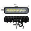 18W Power LED Daytime Running Lights Super Bright 6000K White Spotlights Aluminum Alloy Waterproof IP67 Driving Lights SUV Truck