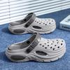 Round Toe Eva Thick Bottom Clogs Footwear Summer Spring Men'S Leisure Ventilated New Design Color Block Everyday Cozy Footwear