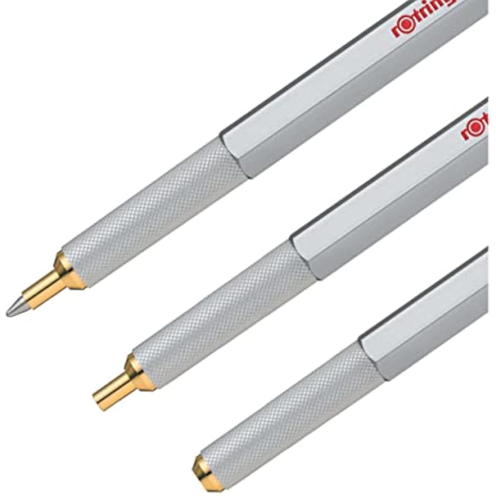 RotRing Rotling Ballpoint Pen, Oil Based, 800 Silver, 2032580, Regular Imported