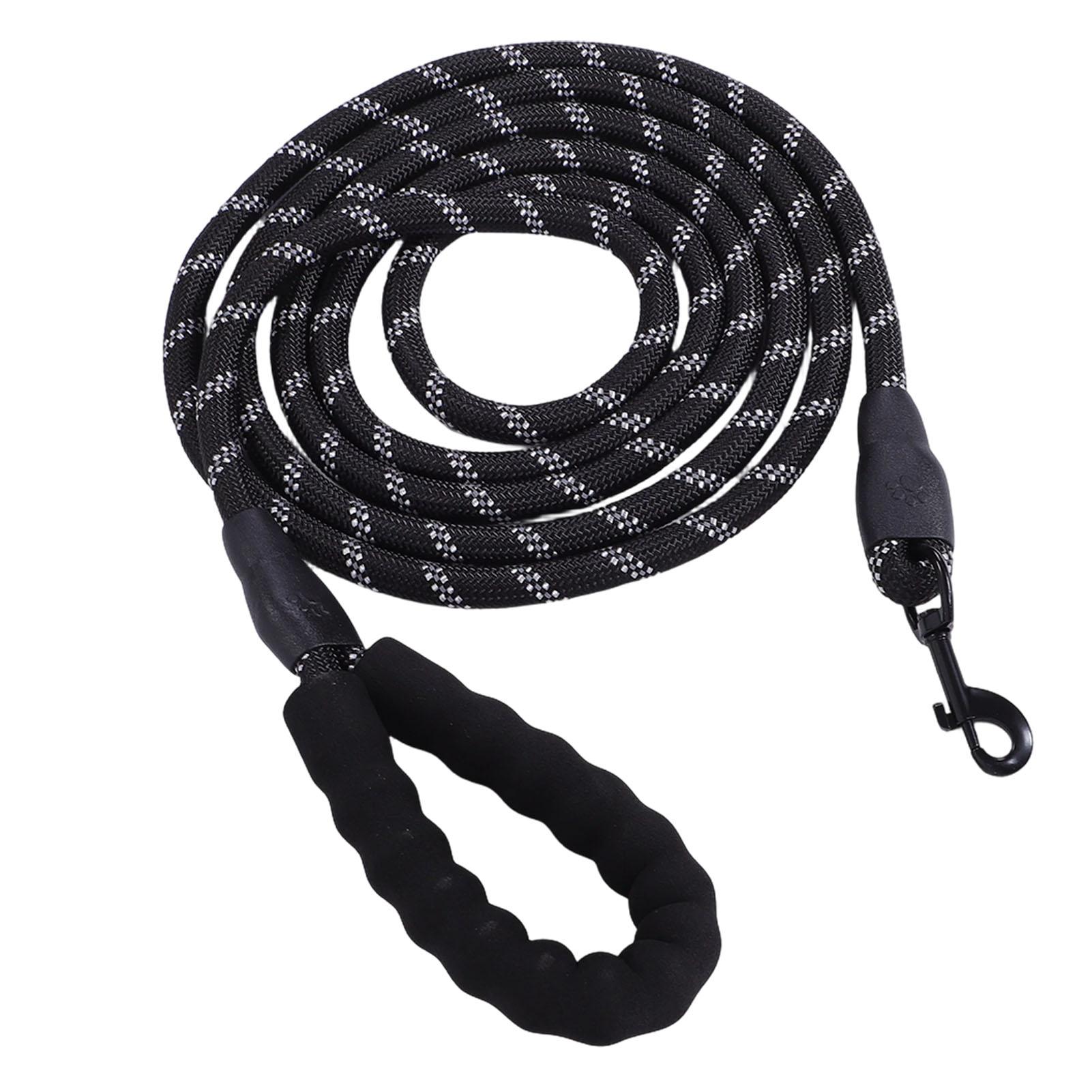 

Dog Leash Reflective 9.84ft Nylon Rope Foam Padded Handle Pet Leash for Medium Large Dogs Walking Training