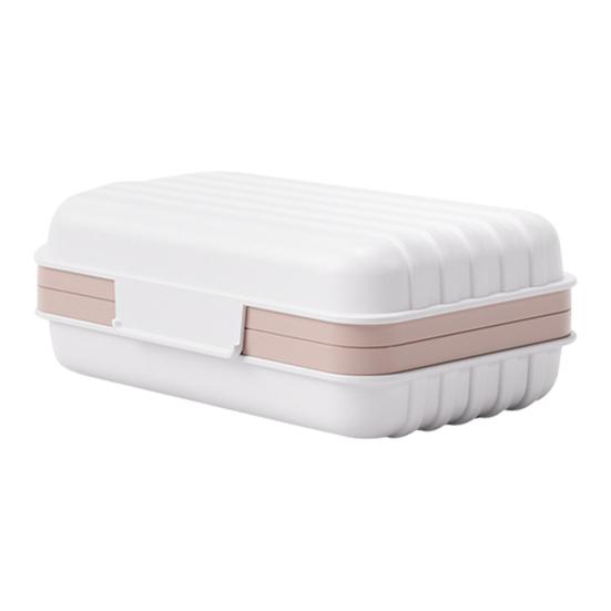 Soap Portable Bar Holder with Cover 2Pcs Travel Soap Container with Filter Hole
