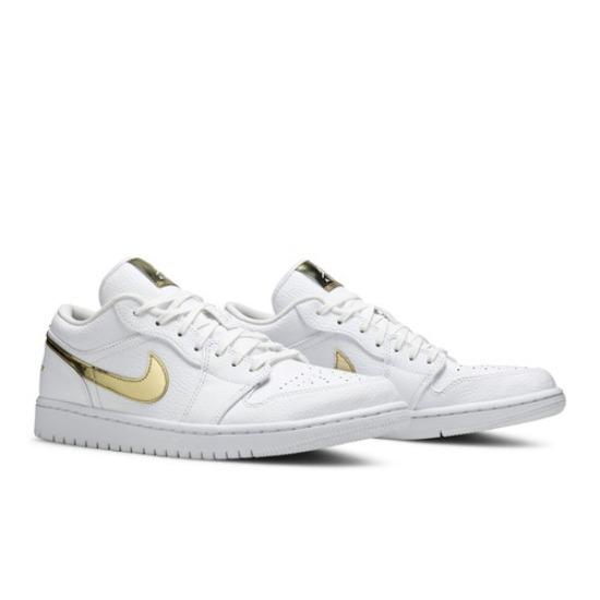 Air Jordan Wmns Air Jordan 1 Retro Low White Metallic Gold CZ4776-100