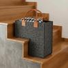 Space Saving Stair Steps Clothes Basket Folding Ladder Basket L Shaped Felt Basket  Laundry Room