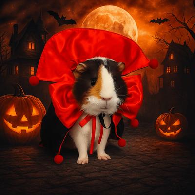 Stand-collar Halloween Pet Costume Comfortable Easy To Wear Cat Cosplay Cloak Adjustable Bow Dogs Knight Cape