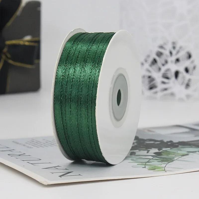 100yards 3MM Double Sided Satin Ribbon DIY Handmade Gift Wrapping Christmas Wedding Decorations Clothing Accessories Ribbons