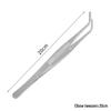 Extra Long Stainless Steel Bent Tip Tweezers for Aquatic Plants and Multi-Purpose Use.