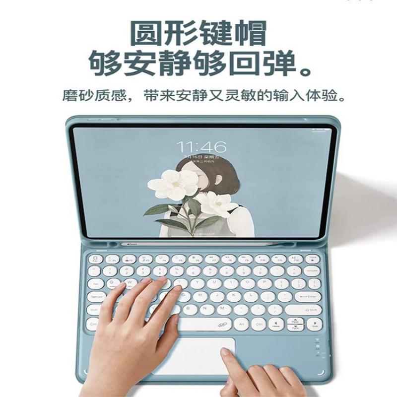 Wireless Bluetooth Keyboard Case IPad 10.2 10.9 Air 11th Gen With Auto Sleep Wake Detachable Slim Folio Cover In PU Leather