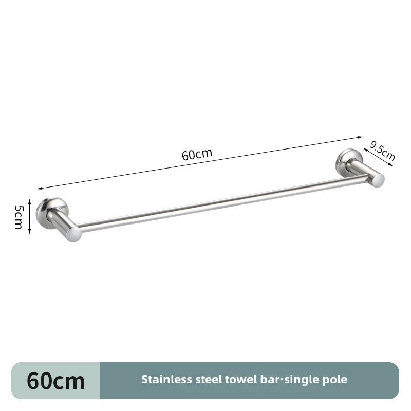 

Удлиненная и утолщенная вешалка для полотенец для ванной из нержавеющей стали 304 с вариантами одинарных и двойных стержней