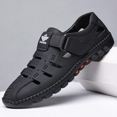 Men's Genuine Leather Breathable Non-Slip Casual Sandals