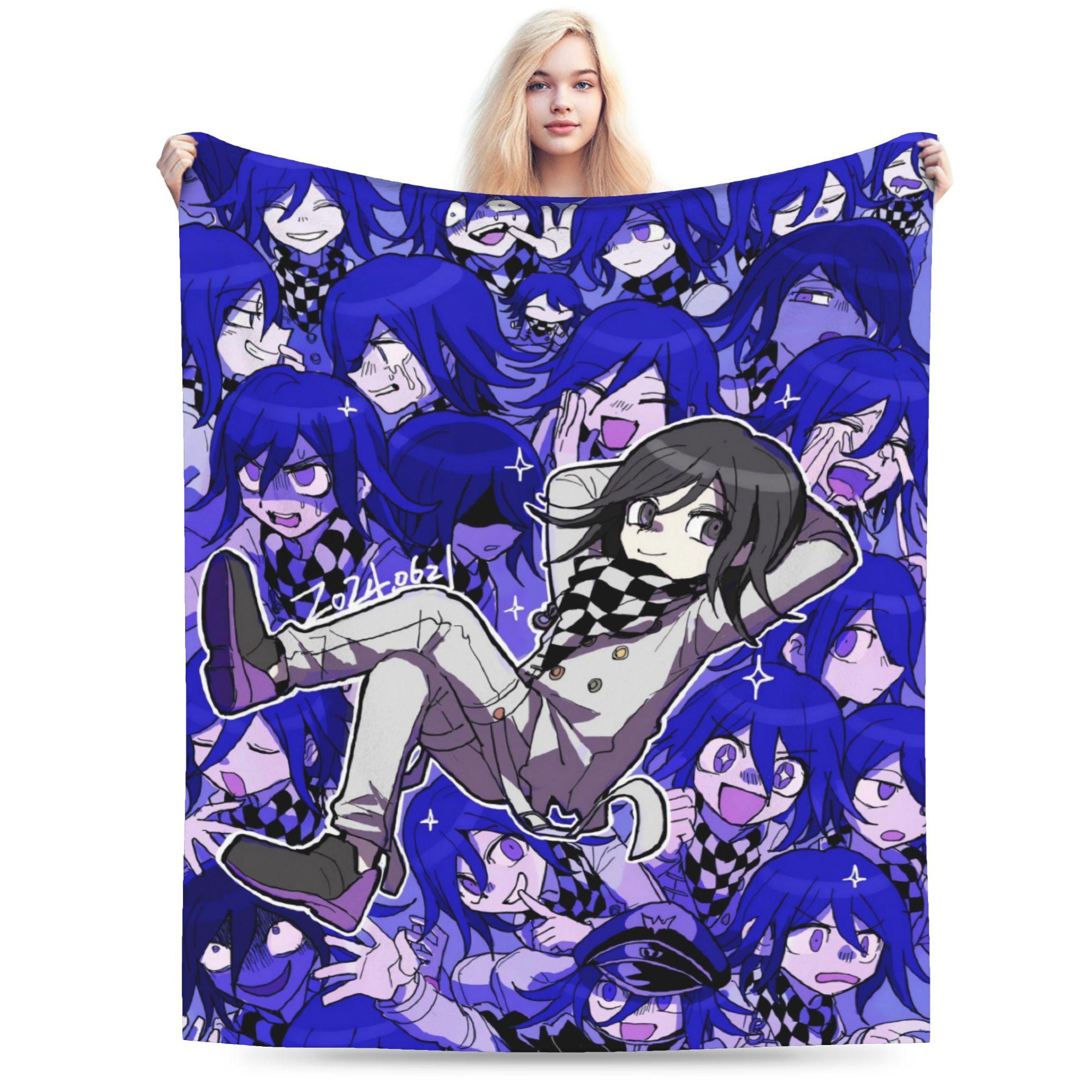 Jessica Chen Unisex Anime Danganronpa Kawaii Plush Blanket Boy Girl Flannel Throw Blanket For Couch Chair Sofa Bed Warm Design Quality Bedspread