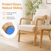 11Pcs Chair Leg Floor Protectors for Hardwood Floors, Silicone Chair Caps Covers Furniture Pads Sliders W/ Wrapped Felt Bottom