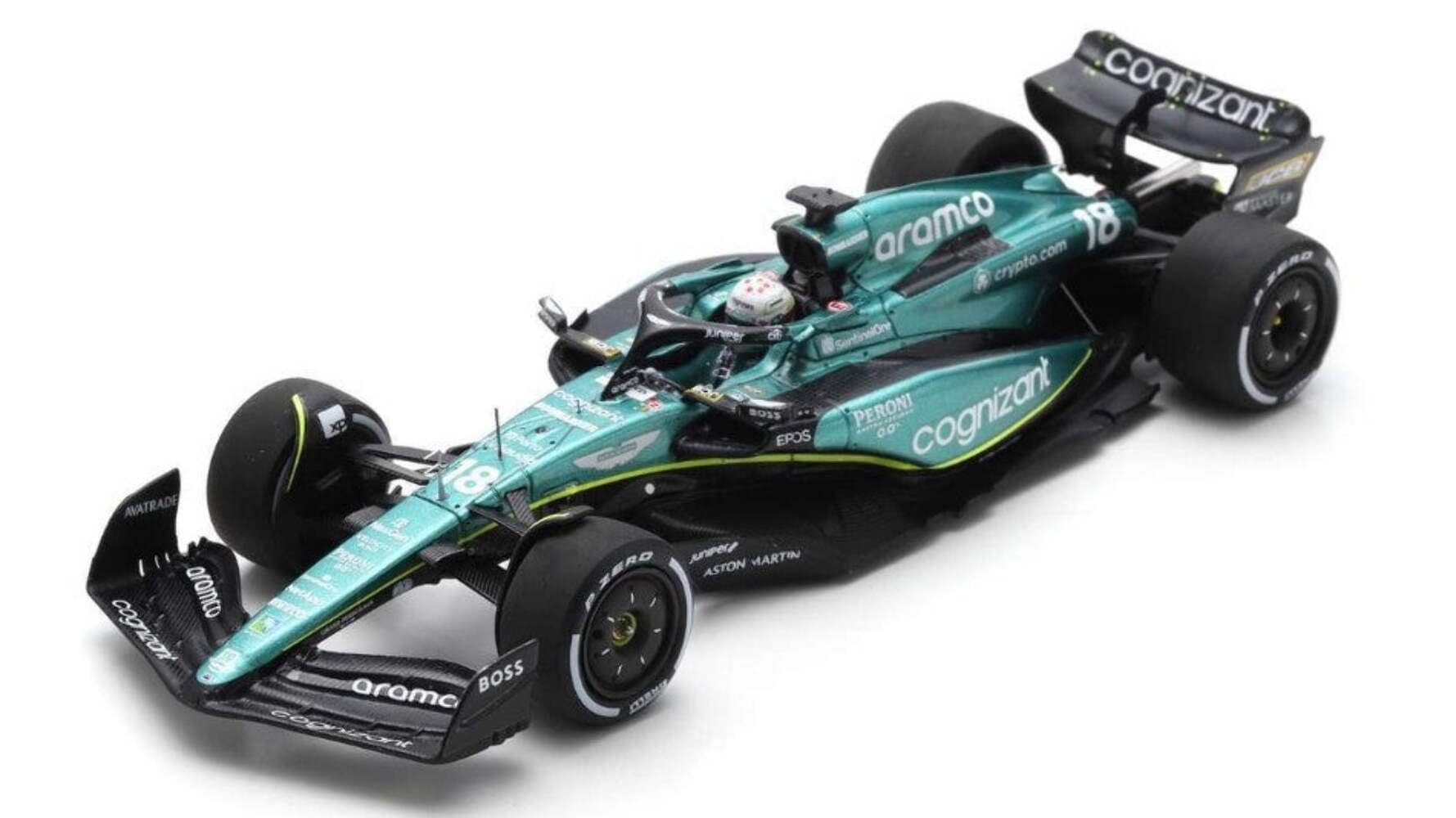 

Spark Aston Martin Aramco Cognizant F1 9th Canadian GP 2023 Stroll 1/43 AMR23#18 L.