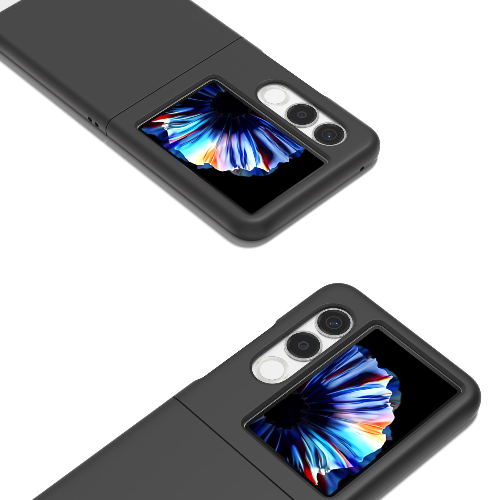 

For ZTE nubia Flip2 5G Case Skin-Touch Texture Hard PC Folding Phone Cover Purple